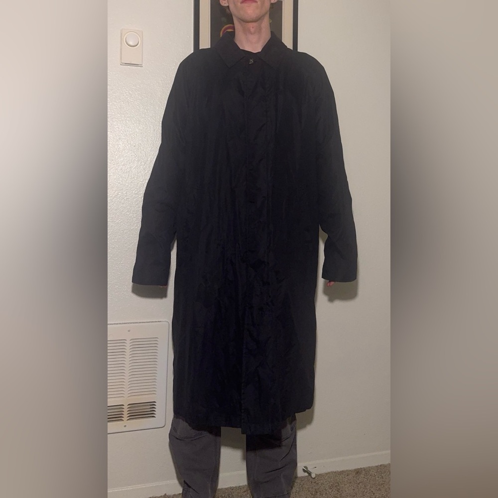 Dockers Black Men's Trench Coat